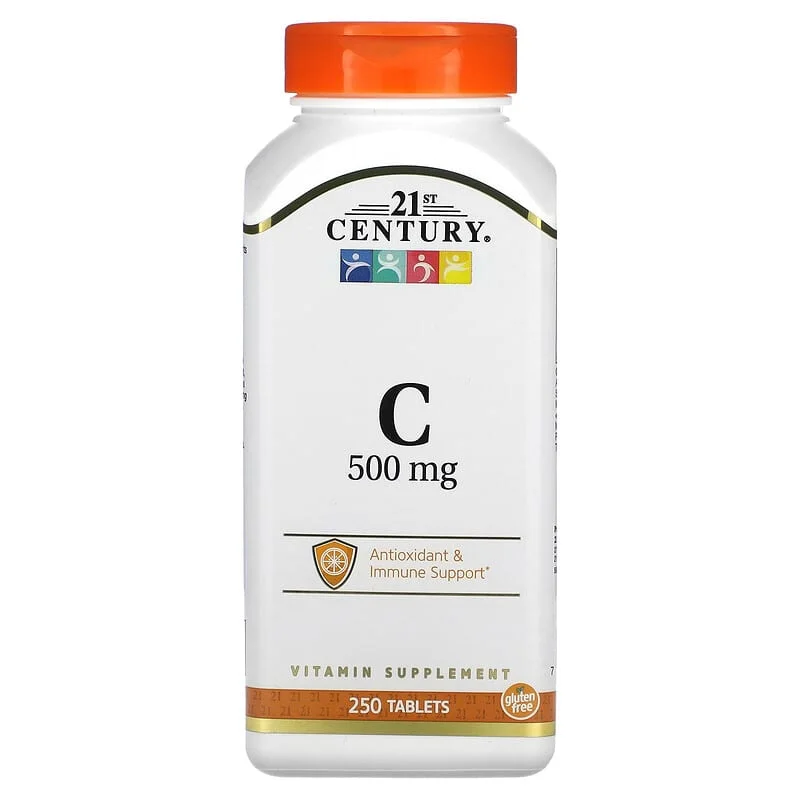 Vitamin C 500 мг 250 таблетки | 21st Century Vitamin C 500 мг 250 таблетки | 21st Century
