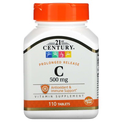 Vitamin C Prolonged Release 500 мг 110 таблетки | 21st Century