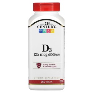 Vitamin D3 5000 IU 360 таблетки | 21st Century
