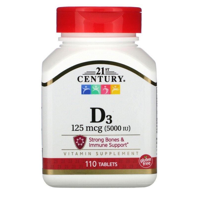 Vitamin D3 5000 IU 110 таблетки | 21st Century