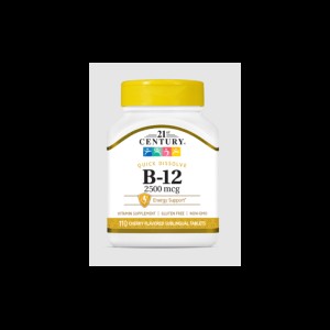 Quick Dissolve Vitamin B-12 2500 мкг 110 таблетки | 21st Century