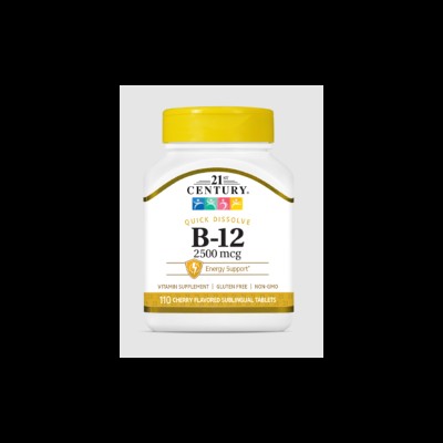 Quick Dissolve Vitamin B-12 2500 мкг 110 таблетки | 21st Century