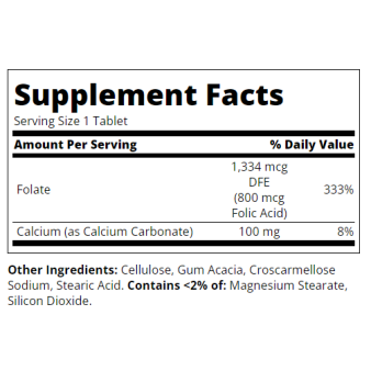 Folic Acid 800 мкг 180 таблетки | 21st Century