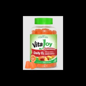 VitaJoy Daily D 50 мкг Gummies 120 дъвчащи бонбони | 21st Century