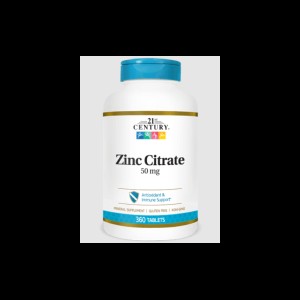 Zinc Citrate 50 мг 360 таблетки | 21st Century