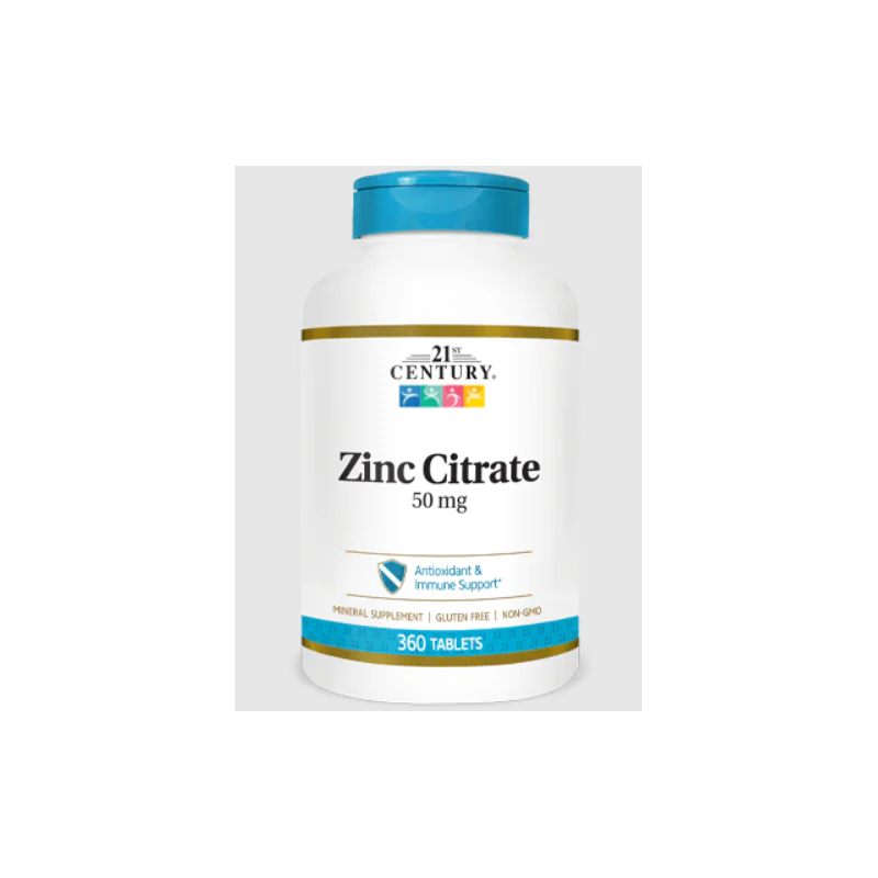 Zinc Citrate 50 мг 360 таблетки | 21st Century Zinc Citrate 50 мг 360 таблетки | 21st Century
