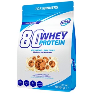 80 Whey Protein | WPC Instant - Бисквита 908 г | 6PAK Nutrition