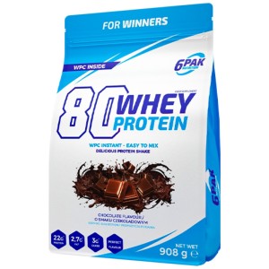 80 Whey Protein | WPC Instant - Шоколад 908 г | 6PAK Nutrition
