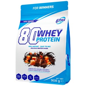 80 Whey Protein | WPC Instant - Шоколад и карамел 908 г | 6PAK Nutrition