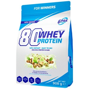 80 Whey Protein | WPC Instant - Шамфъстък 908 г | 6PAK Nutrition