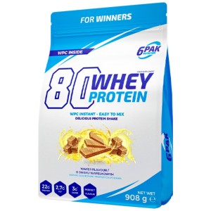 80 Whey Protein | WPC Instant - Вафла 908 г | 6PAK Nutrition