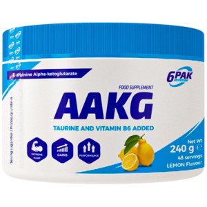 AAKG Powder Flavored - Лимон 240 г | 6PAK Nutrition