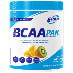 BCAA PAK 2:1:1 Instant - Портокал - киви 400 г | 6PAK Nutrition