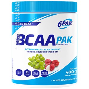 BCAA PAK 2:1:1 Instant - Личи с грозде 400 г | 6PAK Nutrition