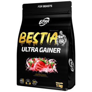 BESTIA Ultra Gainer - Ягода 1000 г | 6PAK Nutrition