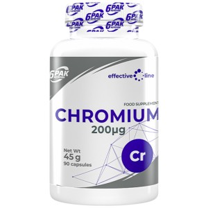 Chromium 200 mcg - 90 капсули | 6PAK Nutrition