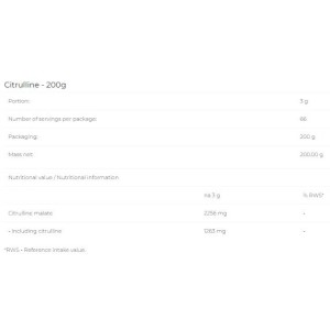 Citrulline Powder - Горски плодове 200 г | 6PAK Nutrition