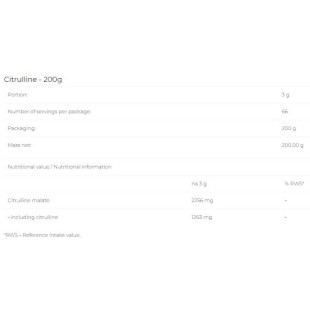 Citrulline Powder - Горски плодове 200 г | 6PAK Nutrition Citrulline Powder - Горски плодове 200 г | 6PAK Nutrition