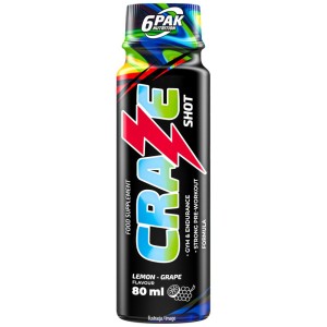 Craze Shot - Лимон и Грозде 80 мл | 6PAK Nutrition
