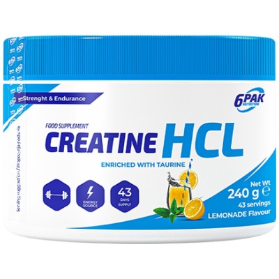 Creatine HCL Powder - Лимонада 240 г | 6PAK Nutrition