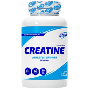 Creatine Monohydrate Caps - 120 капсули | 6PAK Nutrition