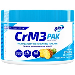 CrM3 PAK (Tri-Creatine Malate + Taurine) - Ананас 250 г | 6PAK Nutrition