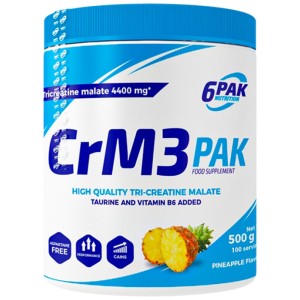 CrM3 PAK (Tri-Creatine Malate + Taurine) - Ананас 500 г | 6PAK Nutrition