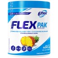 Flex Pak Powder | Collagen & Glucosamine, Chondroitin, MSM, Hyaluronic Acid - Ананас 400 г | 6PAK Nutrition