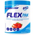 Flex Pak Powder | Collagen & Glucosamine, Chondroitin, MSM, Hyaluronic Acid - Ягода 400 г | 6PAK Nutrition