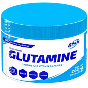 Glutamine Pure - Неовкусен 240 г | 6PAK Nutrition Glutamine Pure - Неовкусен 240 г | 6PAK Nutrition