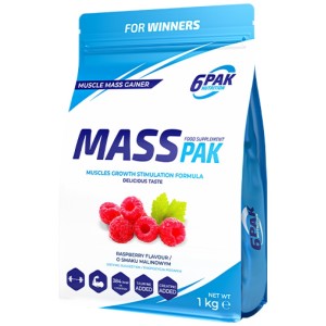 MASS PAK - Малина 1000 г | 6PAK Nutrition