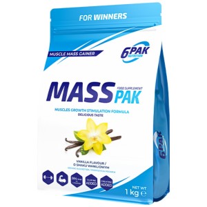 MASS PAK - Ванилия 1000 г | 6PAK Nutrition