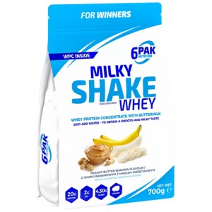 Milky Shake Whey - Фъстъчено масло - банан 700 г | 6PAK Nutrition