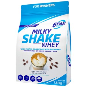 Milky Shake Whey - Кафе - лате 1800 г | 6PAK Nutrition