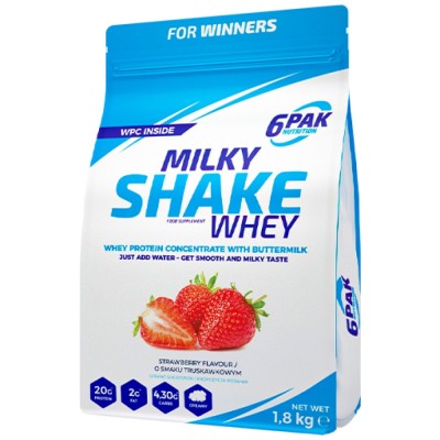Milky Shake Whey - Ягода 1800 г | 6PAK Nutrition