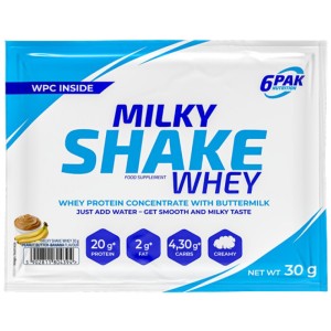 Milky Shake Whey - Фъстъчено масло - банан 30 г | 6PAK Nutrition