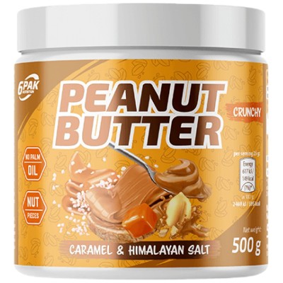 Peanut Butter - Caramel & Himalayan Salt - 500 г | 6PAK Nutrition Peanut Butter - Caramel & Himalayan Salt - 500 г | 6PAK Nutrition