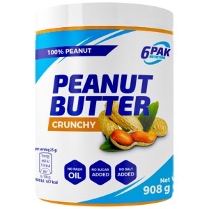 Peanut Butter Pak Crunchy - 908 г | 6PAK Nutrition