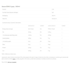 Sauce Zero - Gypsy - 500 мл | 6PAK Nutrition