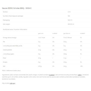 Sauce Zero - Smoke BBQ - 500 мл | 6PAK Nutrition