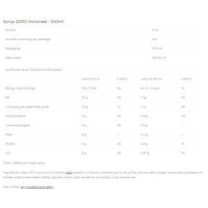 Syrup Zero - Advocaat - 500 мл | 6PAK Nutrition