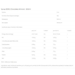 Syrup Zero - Chocolate Almond - 500 мл | 6PAK Nutrition