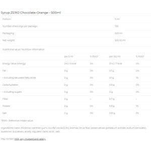 Syrup Zero - Chocolate Orange - 500 мл | 6PAK Nutrition