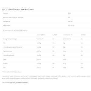 Syrup Zero - Salted Caramel - 500 мл | 6PAK Nutrition