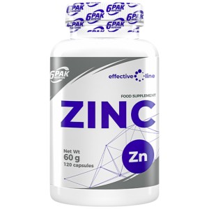 Zinc 15 mg - 120 капсули | 6PAK Nutrition
