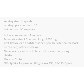 Curcuma 90 капсули | Allnutrition