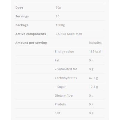Carbo Multi Max 3000 гр | Allnutrition