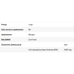 CLA Forte 90 капсули | Allnutrition