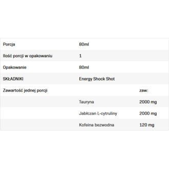 Energy Shock 80 мл | Allnutrition