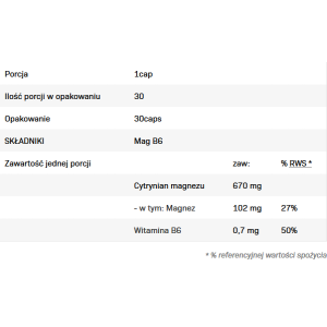 Mag B6 30 капсули | Allnutrition
